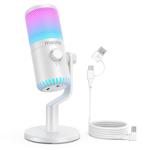 maono DM30 RGB コンデンサーマイク ps5対応 とBINNUNE MAONO USB コンデンサーマイク DM30 RGB ゲーミングマイク